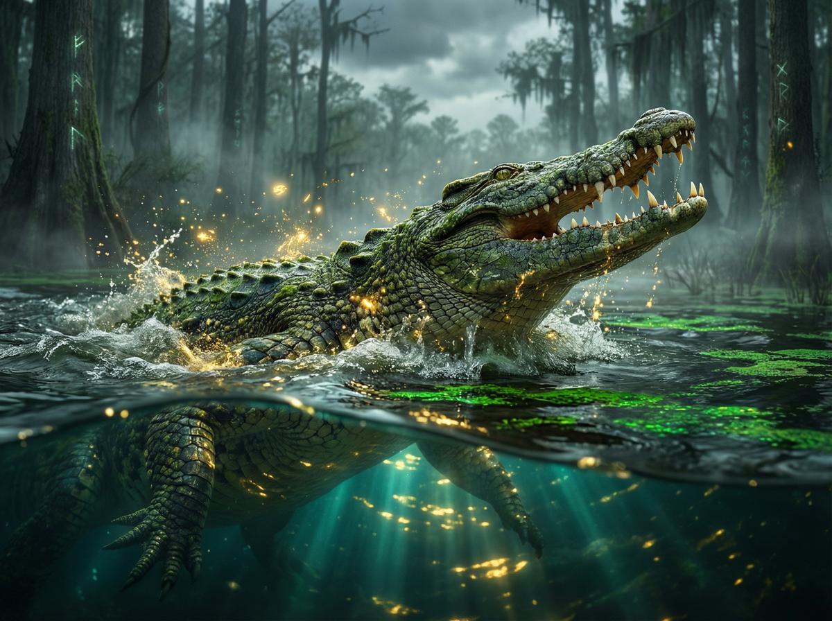 青柠视频-尼罗鳄水下伏击视频