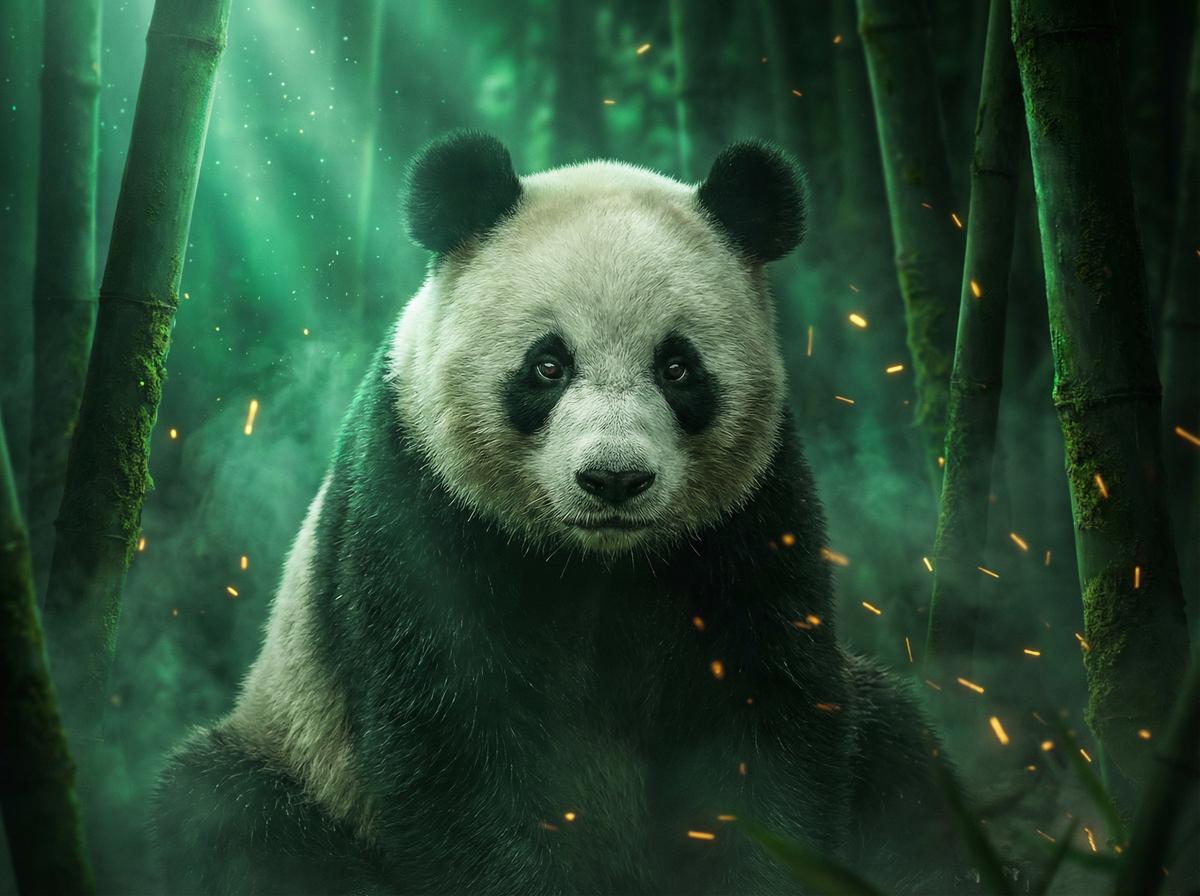 青柠视频-熊猫幼崽竹林嬉戏视频